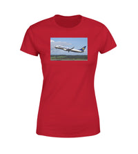 Thumbnail for Departing Ryanair's Boeing 737 Designed Women T-Shirts