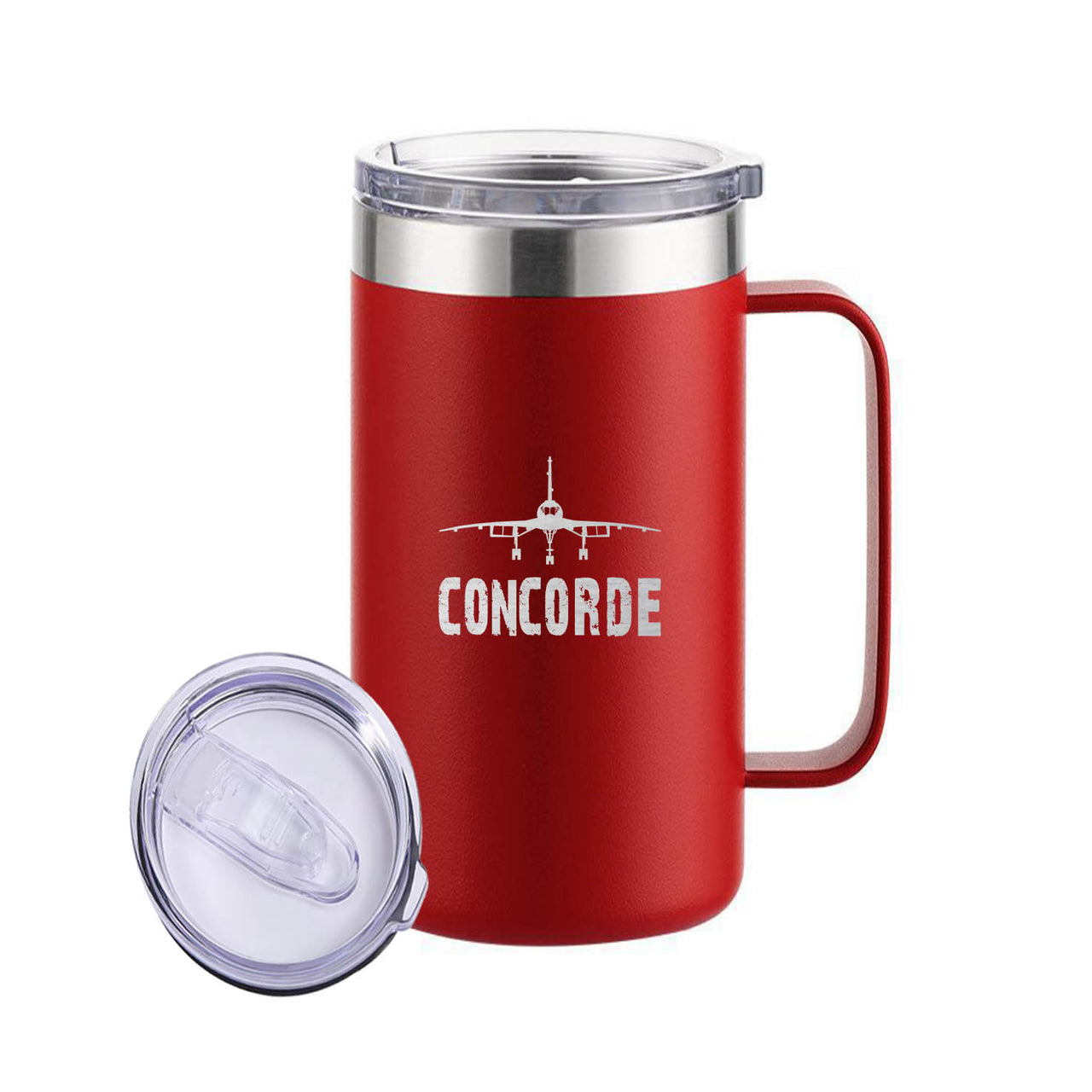 Concorde & Plane Designed Stainless Steel Beer Mugs