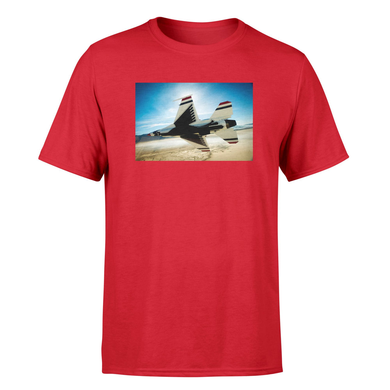 Turning Right Fighter Jet 16 Designed T-Shirts