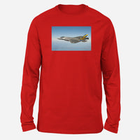 Thumbnail for Cruising Fighting Falcon F35 Designed Long-Sleeve T-Shirts