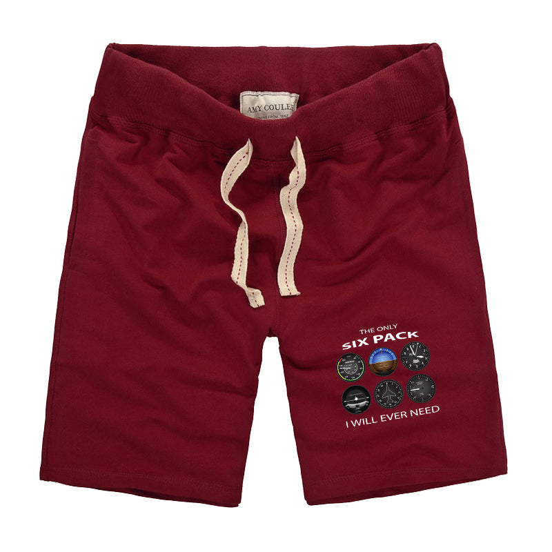 The Only Six Pack I Will Ever Need Designed Cotton Shorts