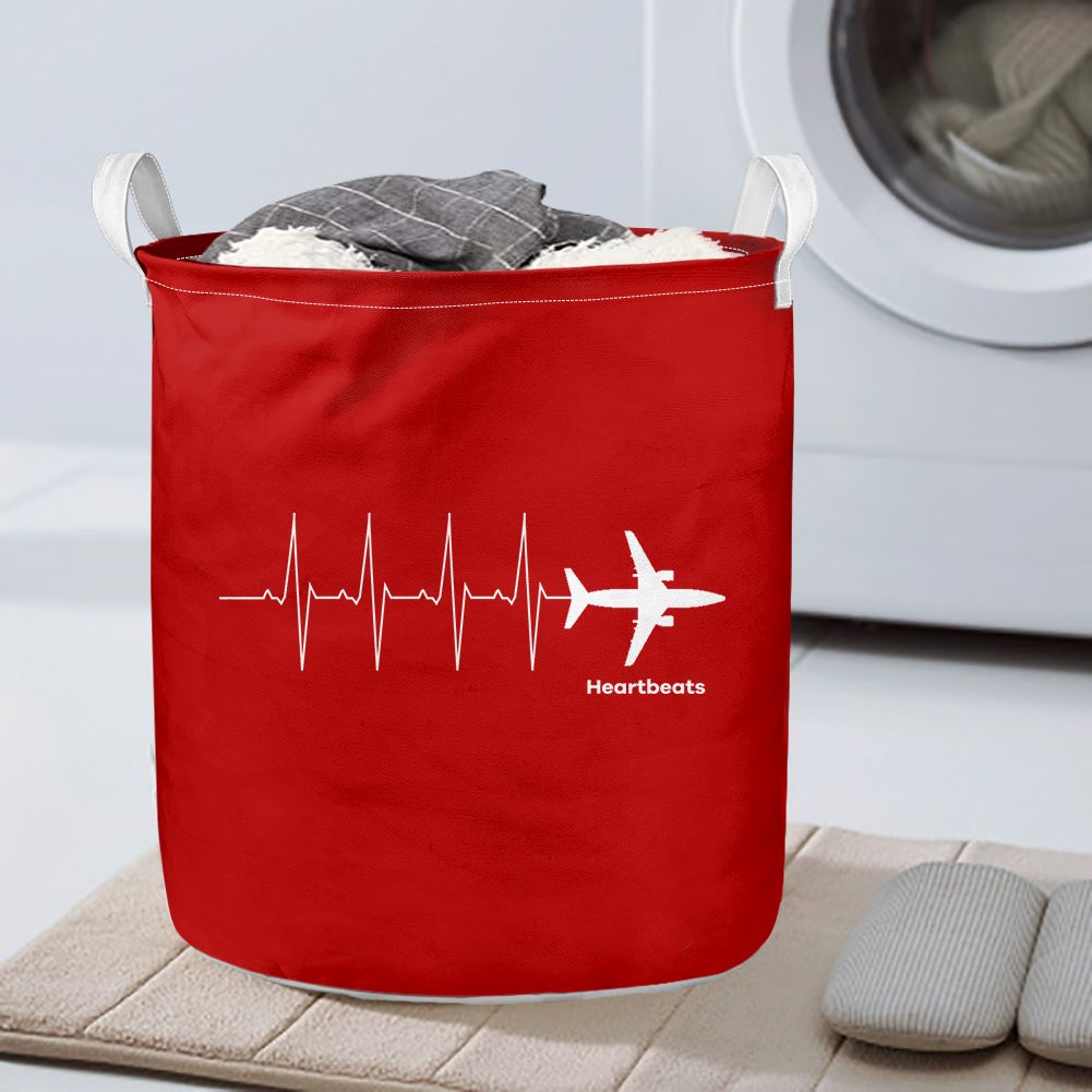 Aviation Heartbeats Designed Laundry Baskets