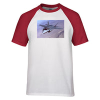Thumbnail for Fighter Jet 35 Captured in the Air Designed Raglan T-Shirts
