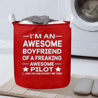 Thumbnail for I am an Awesome Boyfriend Designed Laundry Baskets