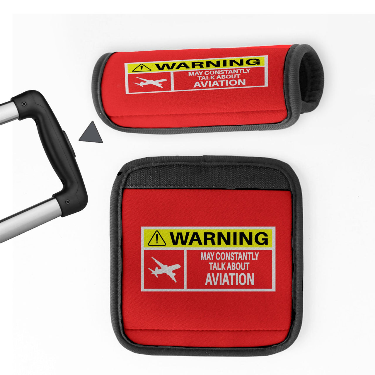 Warning May Constantly Talk About Aviation Designed Neoprene Luggage Handle Covers