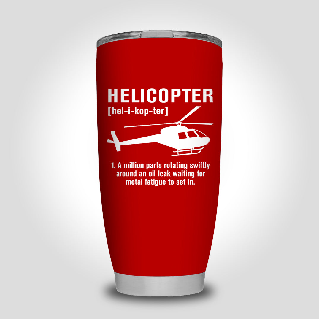 Helicopter [Noun] Designed Tumbler Travel Mugs