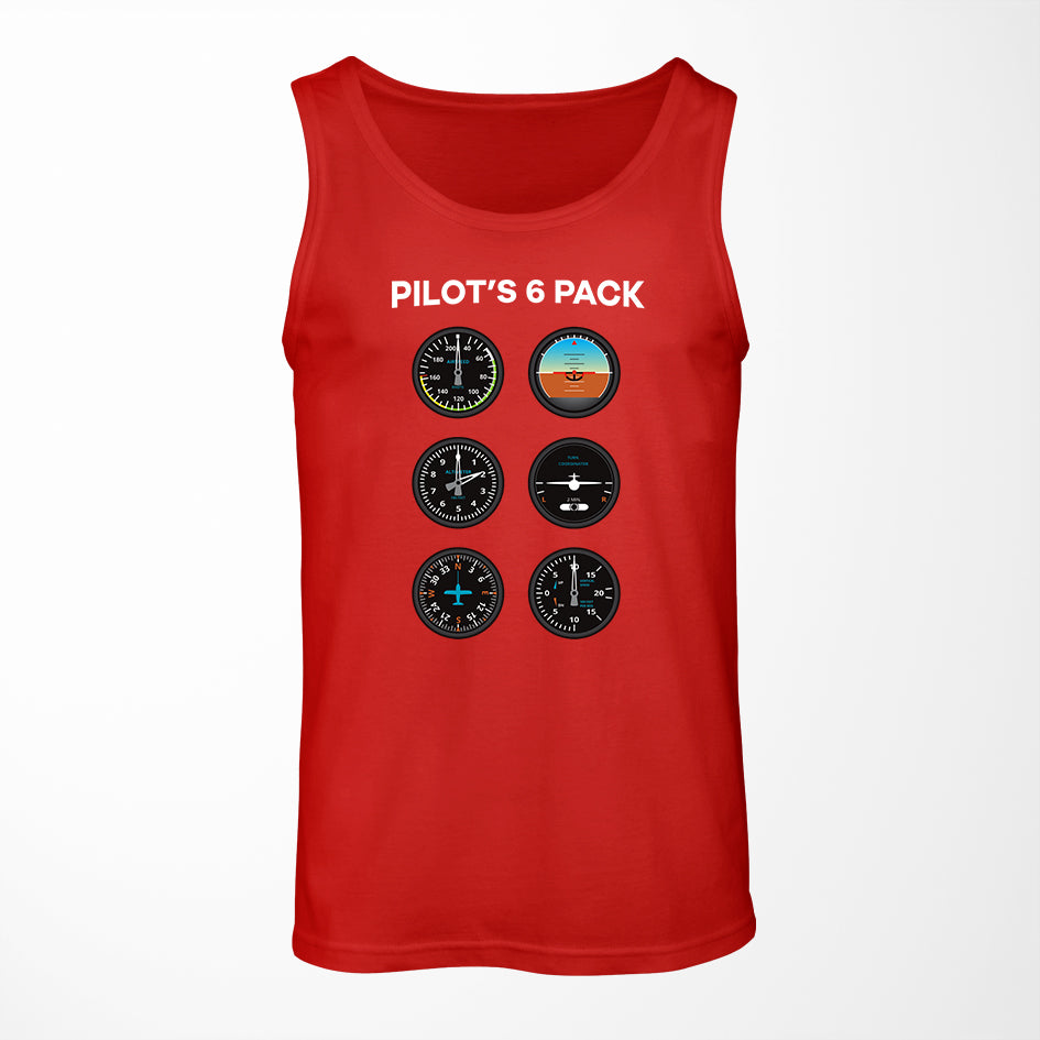 Pilot's 6 Pack Designed Tank Tops