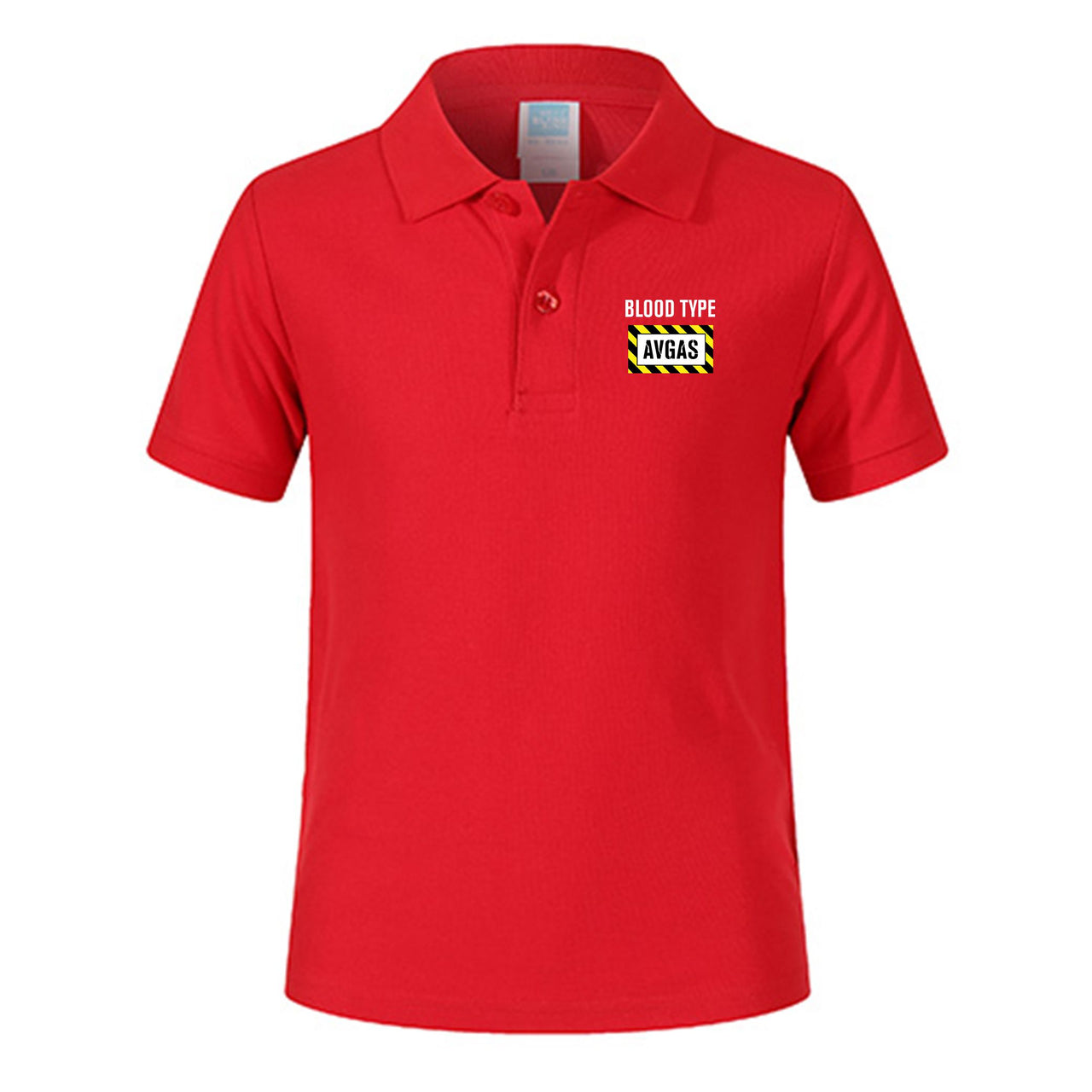 Blood Type AVGAS Designed Children Polo T-Shirts