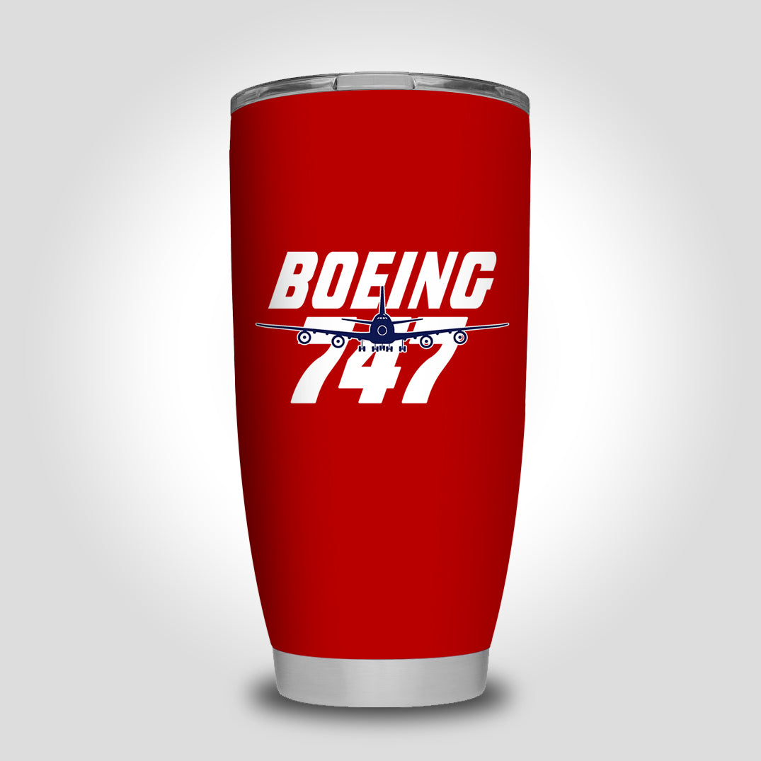 Amazing Boeing 747 Designed Tumbler Travel Mugs