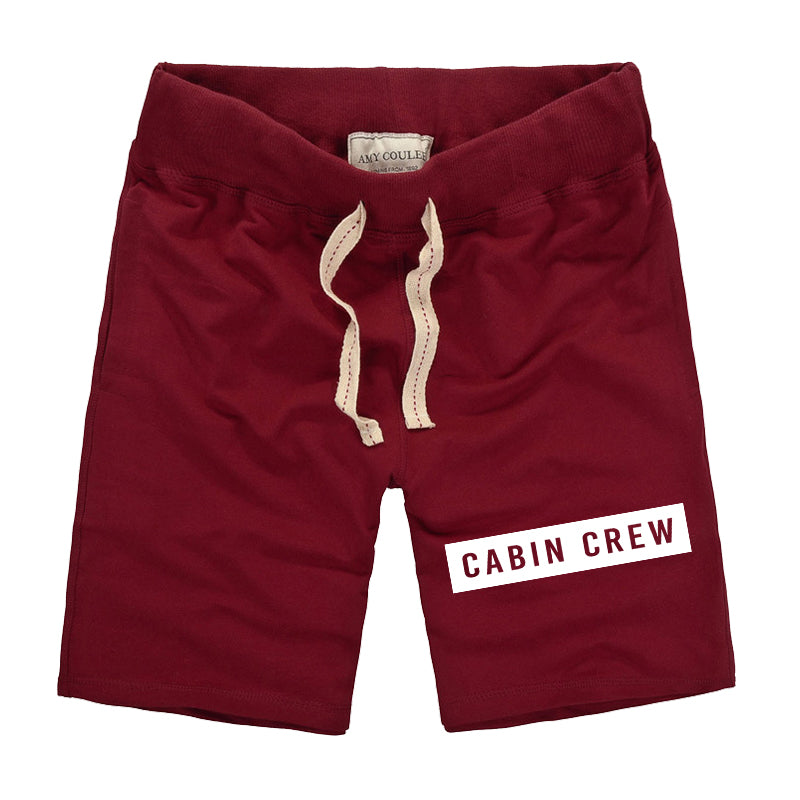 Cabin Crew Text Designed Cotton Shorts