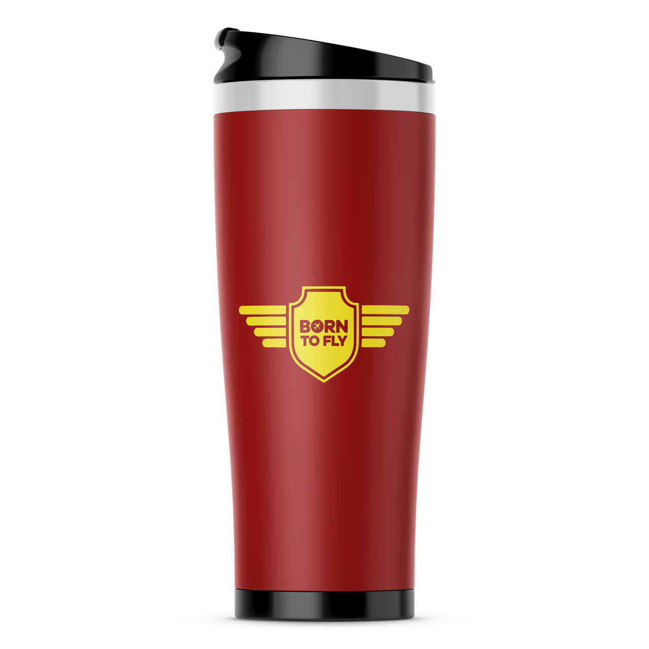 Born To Fly & Badge Designed Travel Mugs
