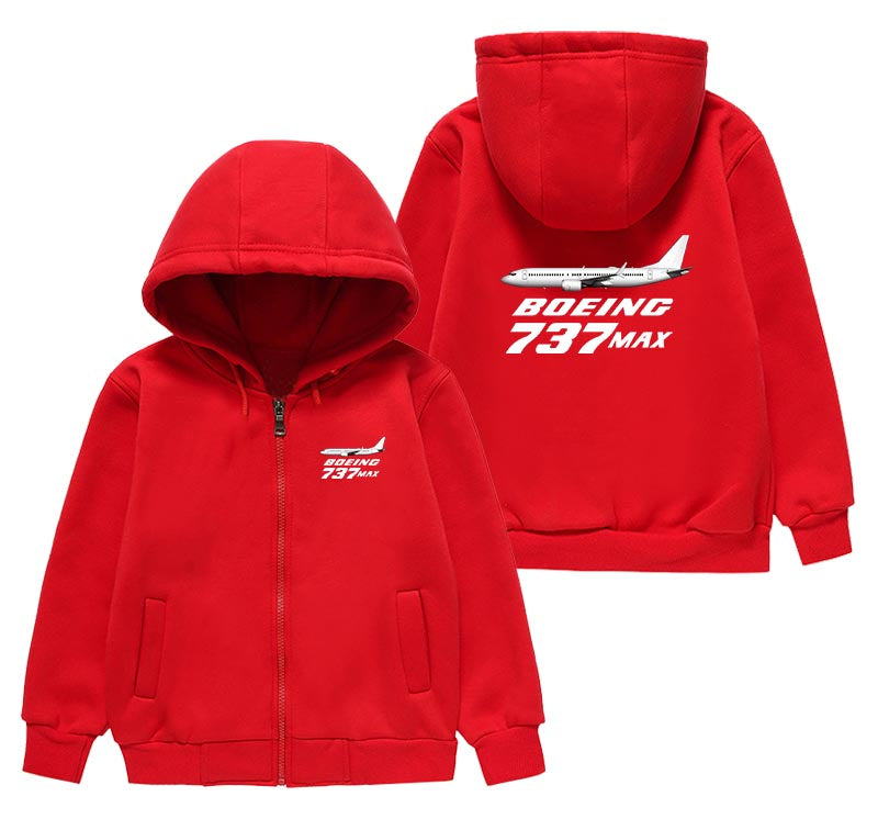 The Boeing 737Max Designed "CHILDREN" Zipped Hoodies