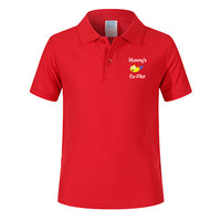 Thumbnail for Mommy's Co-Pilot (Helicopter) Designed Children Polo T-Shirts