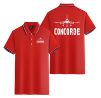 Thumbnail for Concorde & Plane Designed Stylish Polo T-Shirts (Double-Side)