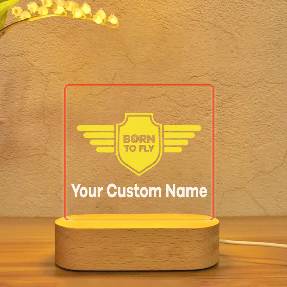 Custom Name (Badge 5) Designed Night Lamp