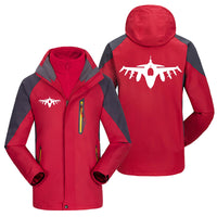 Thumbnail for Fighter Jet 16 Silhouette Plane Designed Thick Skiing Jackets