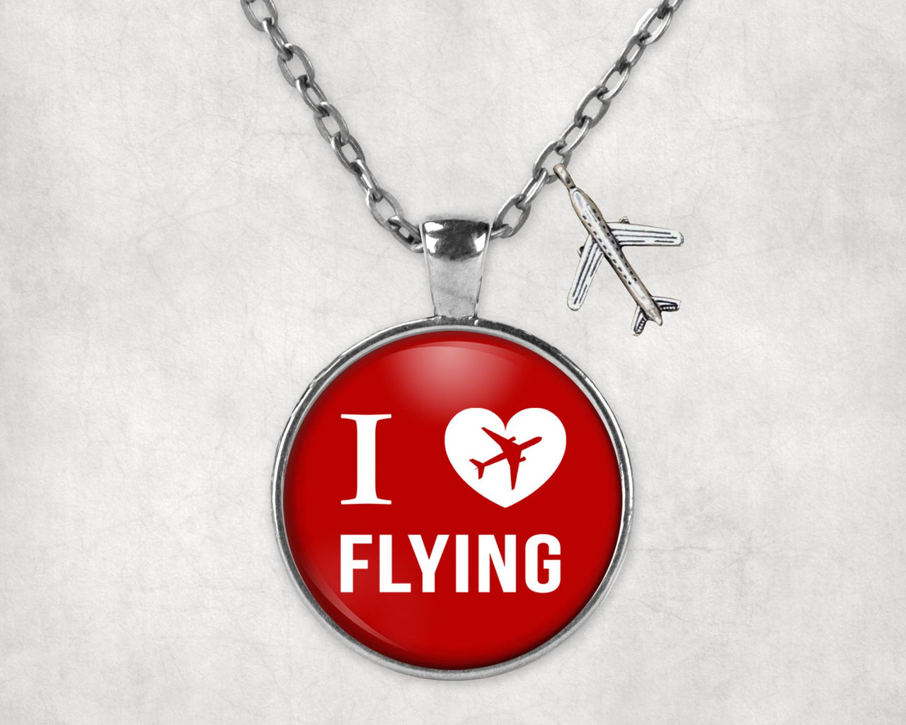 I Love Flying Designed Necklaces
