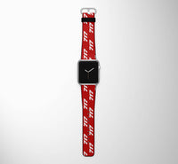 Thumbnail for 717 Flat Text Designed Leather Apple Watch Straps