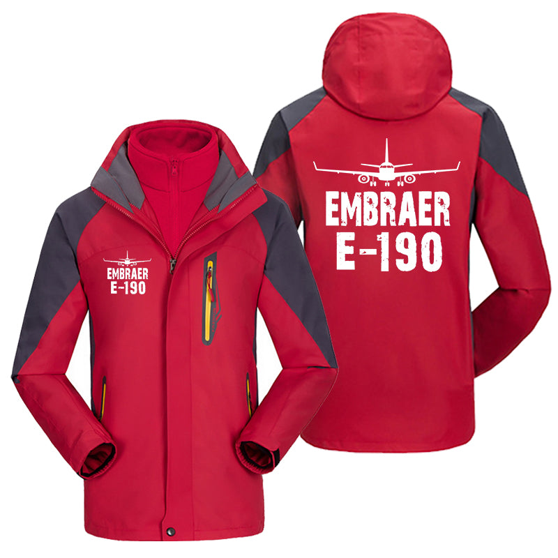 Embraer E-190 & Plane Designed Thick Skiing Jackets