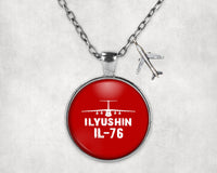 Thumbnail for ILyushin IL-76 & Plane Designed Necklaces