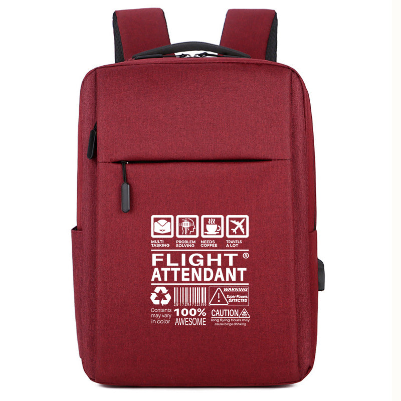 Flight Attendant Label Designed Super Travel Bags