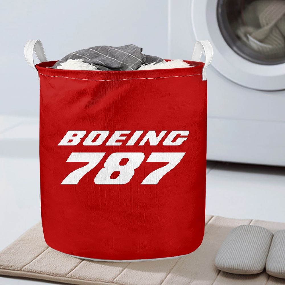 Boeing 787 & Text Designed Laundry Baskets