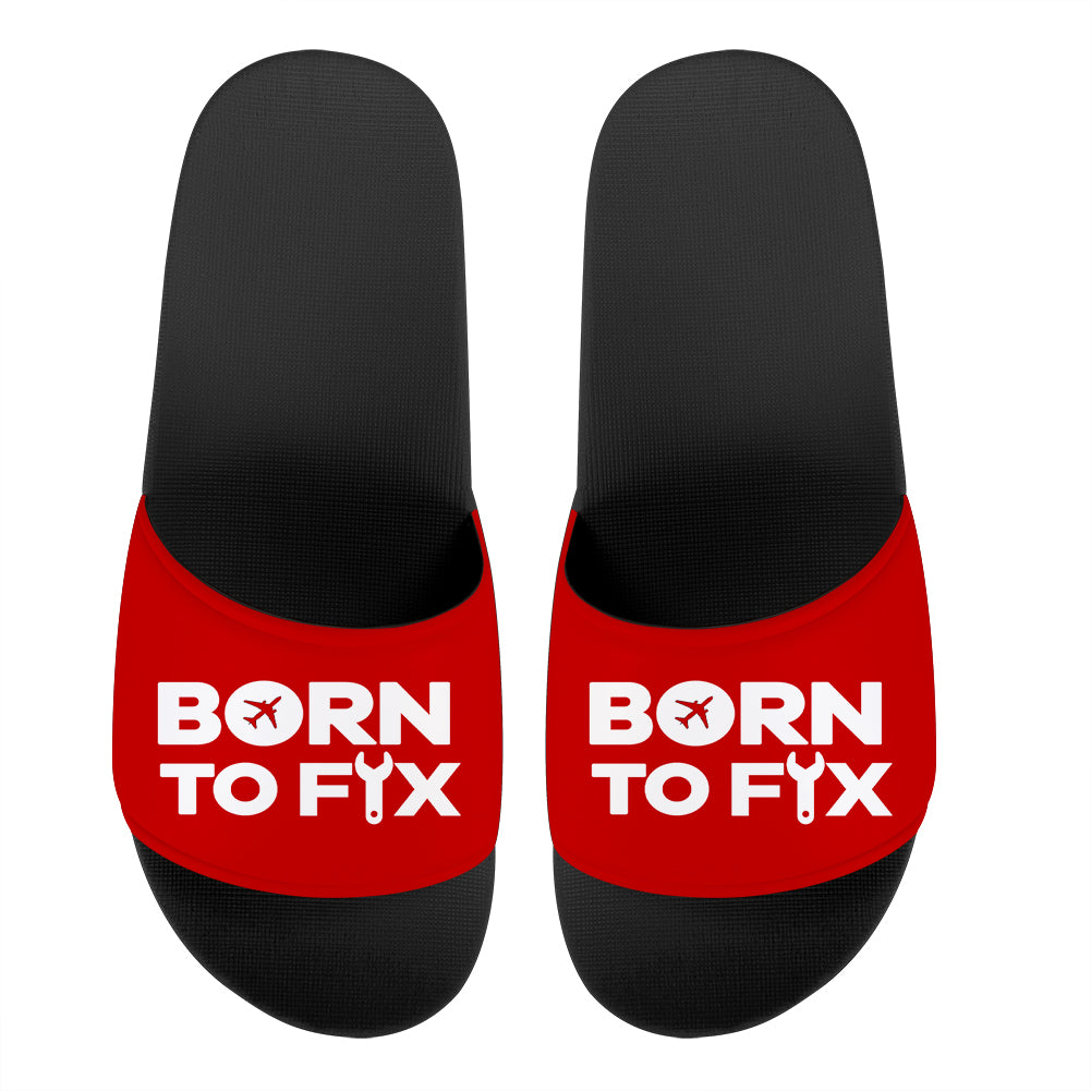Born To Fix Airplanes Designed Sport Slippers