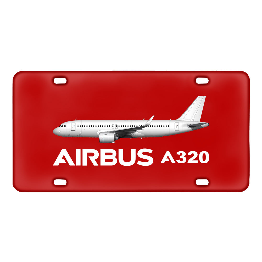The Airbus A320 Designed Metal (License) Plates