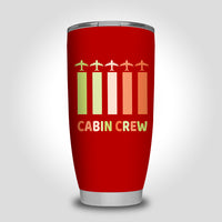 Thumbnail for Colourful Cabin Crew Designed Tumbler Travel Mugs