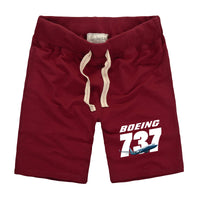 Thumbnail for Super Boeing 737+Text Designed Cotton Shorts