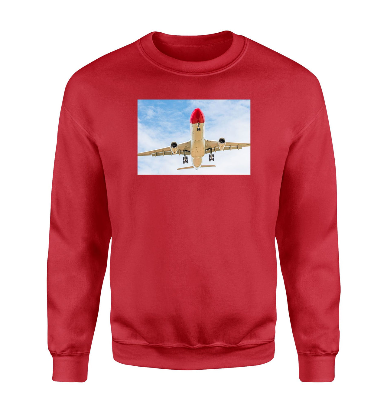 Beautiful Airbus A330 on Approach Designed Sweatshirts