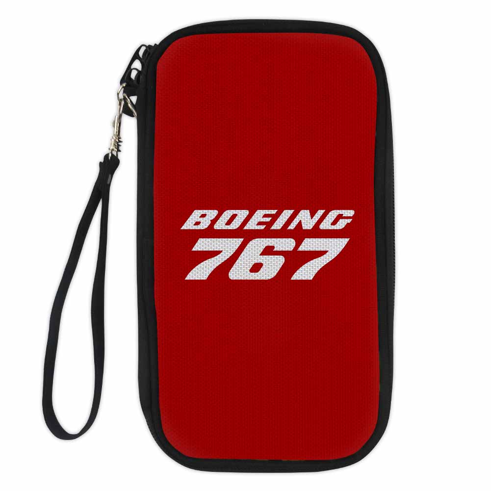 Boeing 767 & Text Designed Travel Cases & Wallets