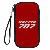 Thumbnail for Boeing 707 & Text Designed Travel Cases & Wallets