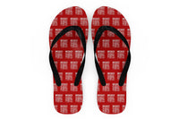 Thumbnail for Flight Attendant Label Designed Slippers (Flip Flops)