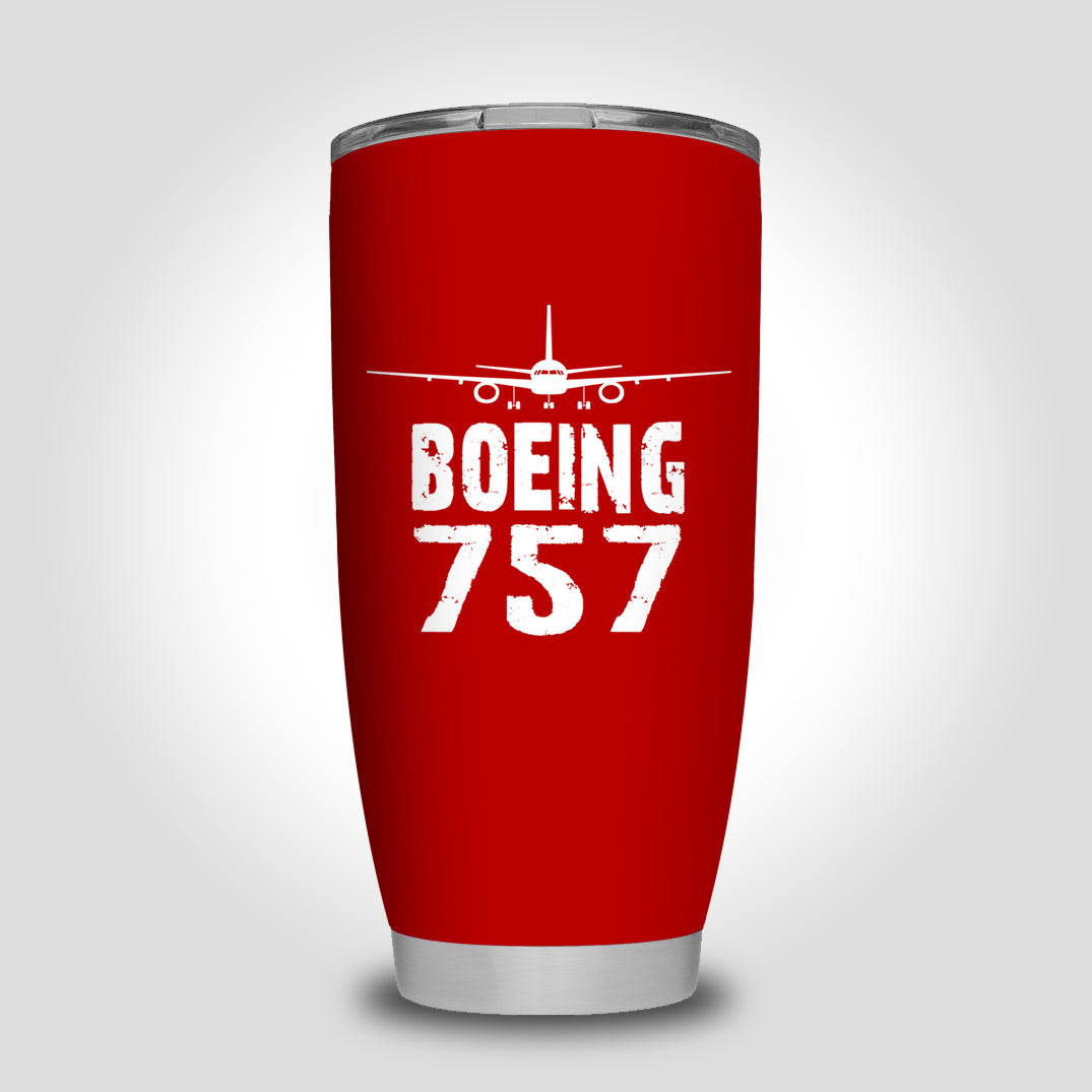 Boeing 757 & Plane Designed Tumbler Travel Mugs