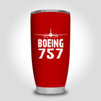 Thumbnail for Boeing 757 & Plane Designed Tumbler Travel Mugs