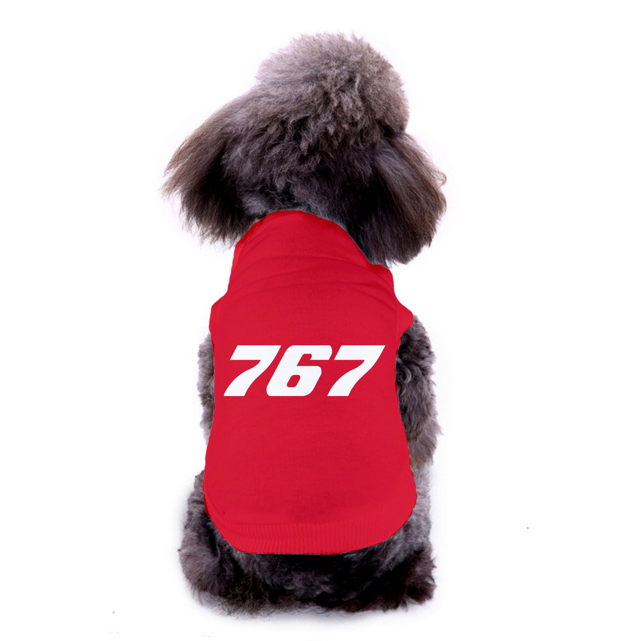 767 Flat Text Designed Dog Pet Vests
