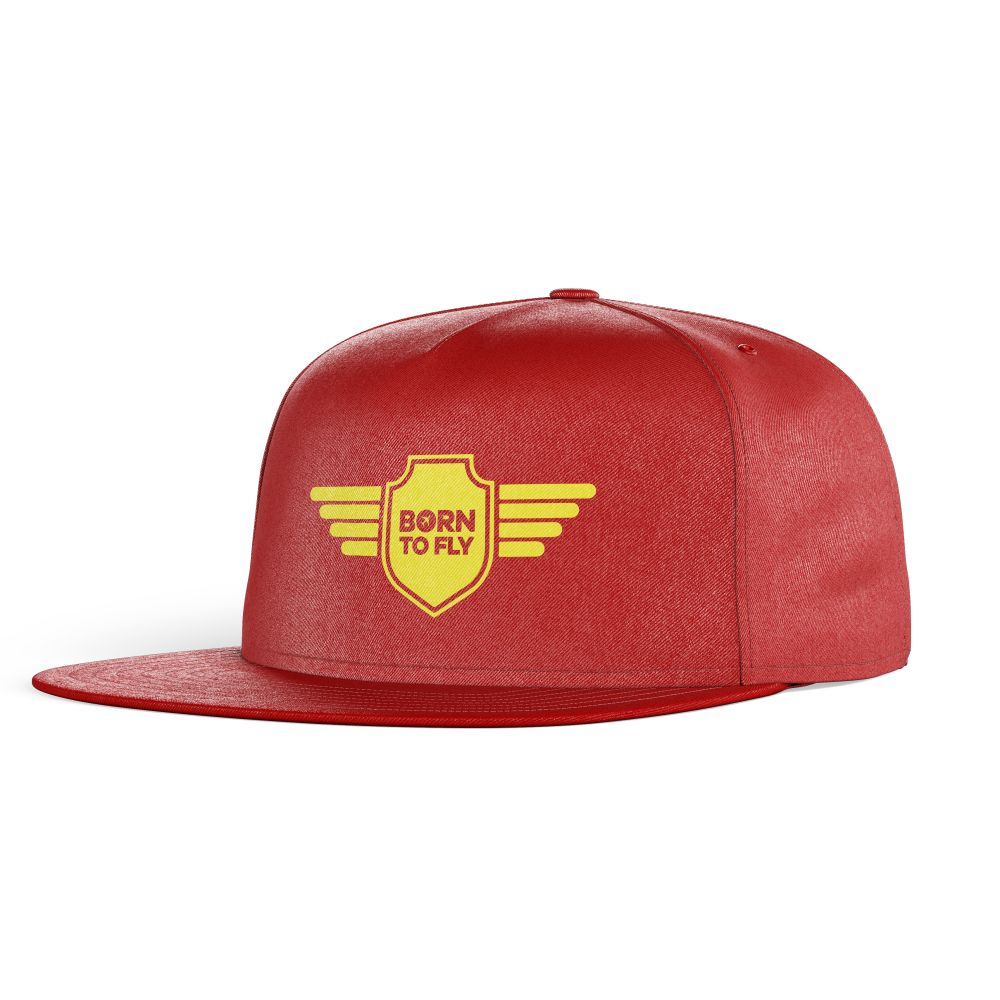 Born To Fly & Badge Designed Snapback Caps & Hats