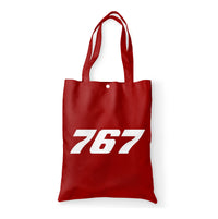 Thumbnail for 767 Flat Text Designed Tote Bags
