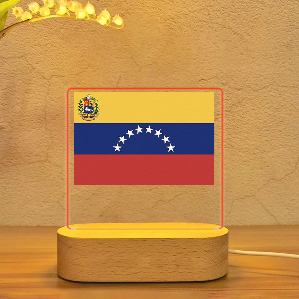 Venezuella Flag Designed Night Lamp