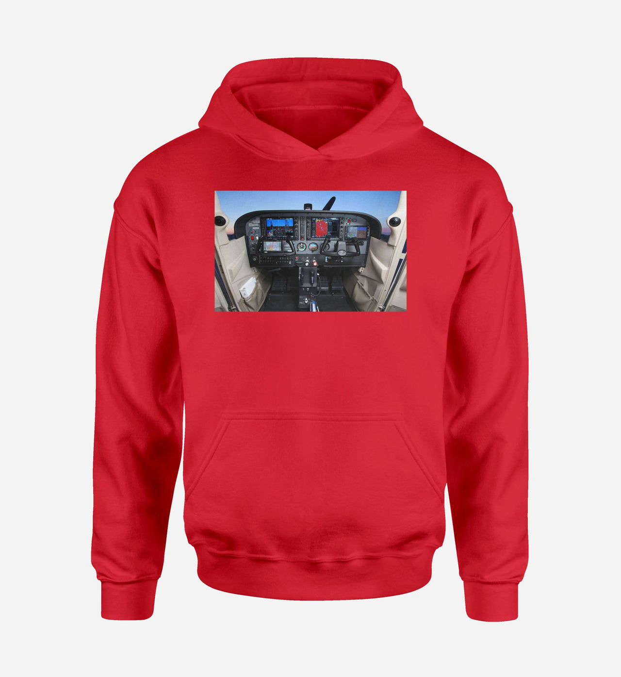 Cessna 172 Cockpit Designed Hoodies