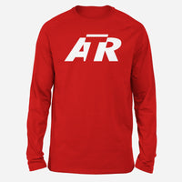 Thumbnail for ATR & Text Designed Long-Sleeve T-Shirts