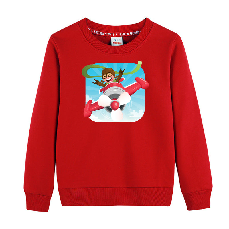 Happy Pilot Designed "CHILDREN" Sweatshirts