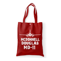 Thumbnail for McDonnell Douglas MD-11 & Plane Designed Tote Bags