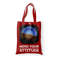 Thumbnail for Mind Your Attitude Designed Tote Bags