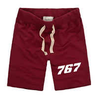 Thumbnail for 767 Flat Text Designed Cotton Shorts