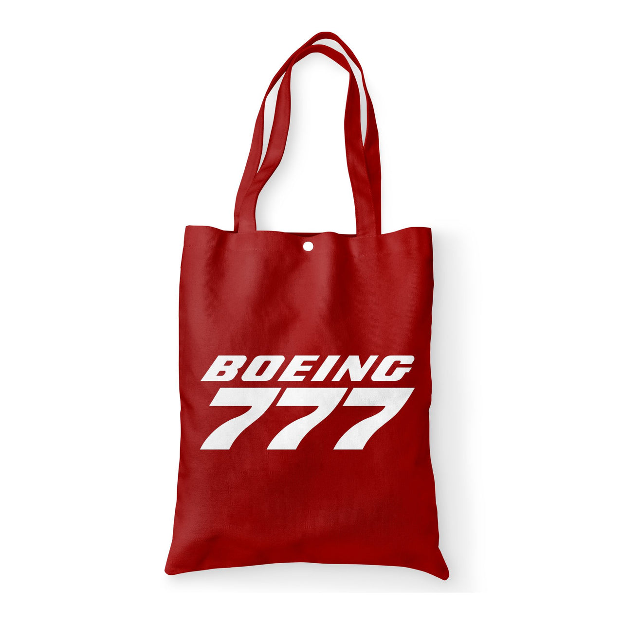 Boeing 777 & Text Designed Tote Bags