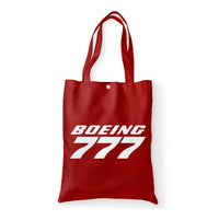 Thumbnail for Boeing 777 & Text Designed Tote Bags