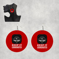 Thumbnail for Keep It Coordinated Designed Wooden Drop Earrings