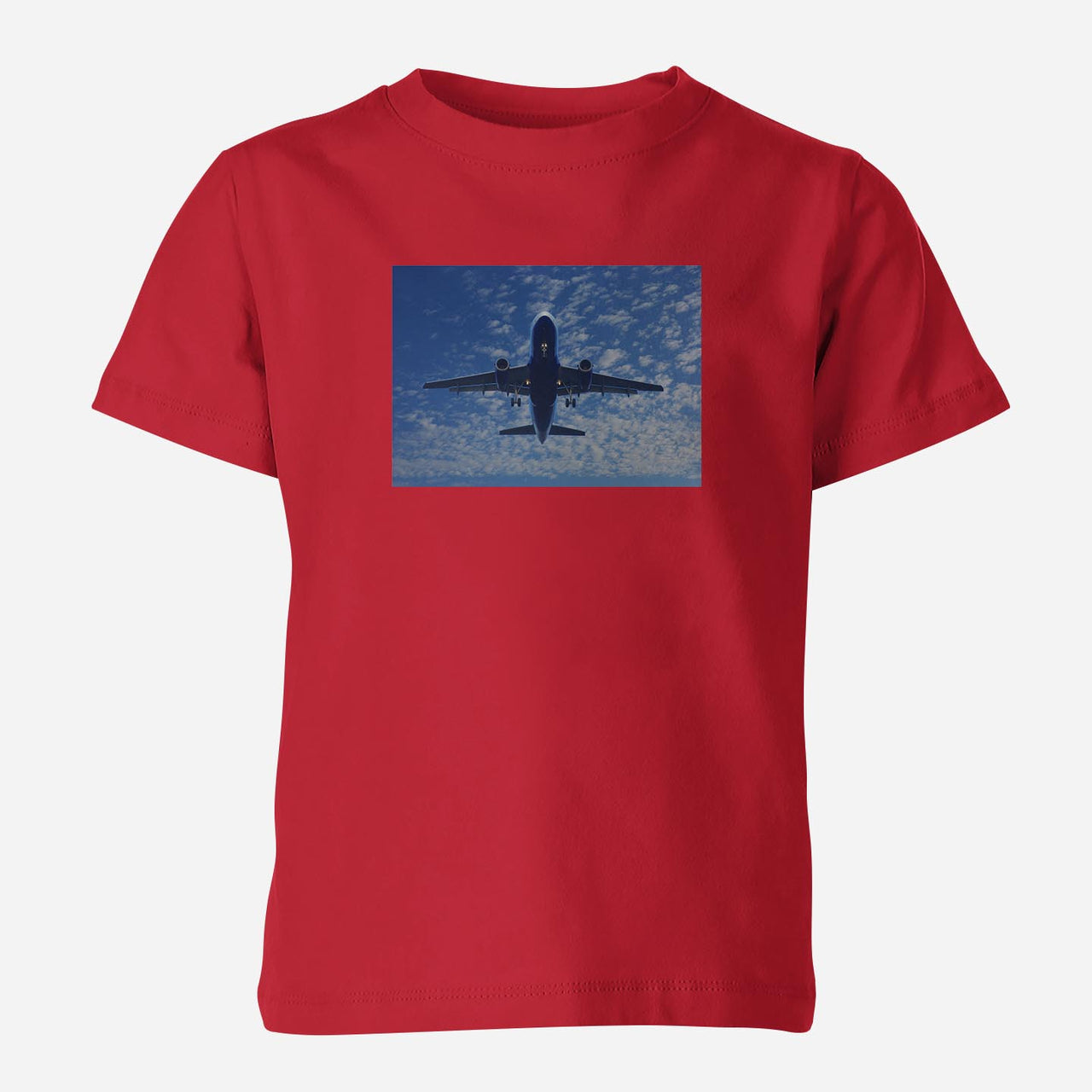 Airplane From Below Designed Children T-Shirts